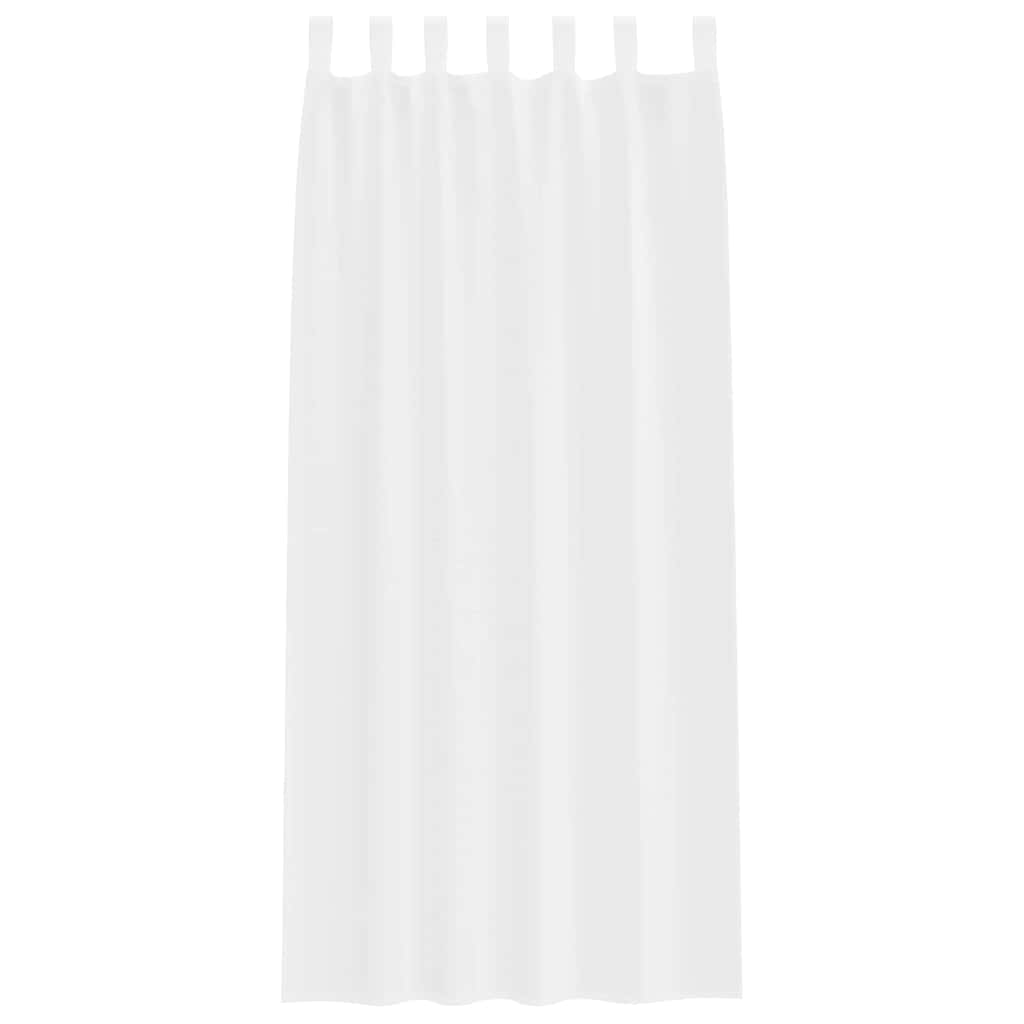 Voile Užuolaida 2 vnt. Balta 225 x 140 cm Poliesteris