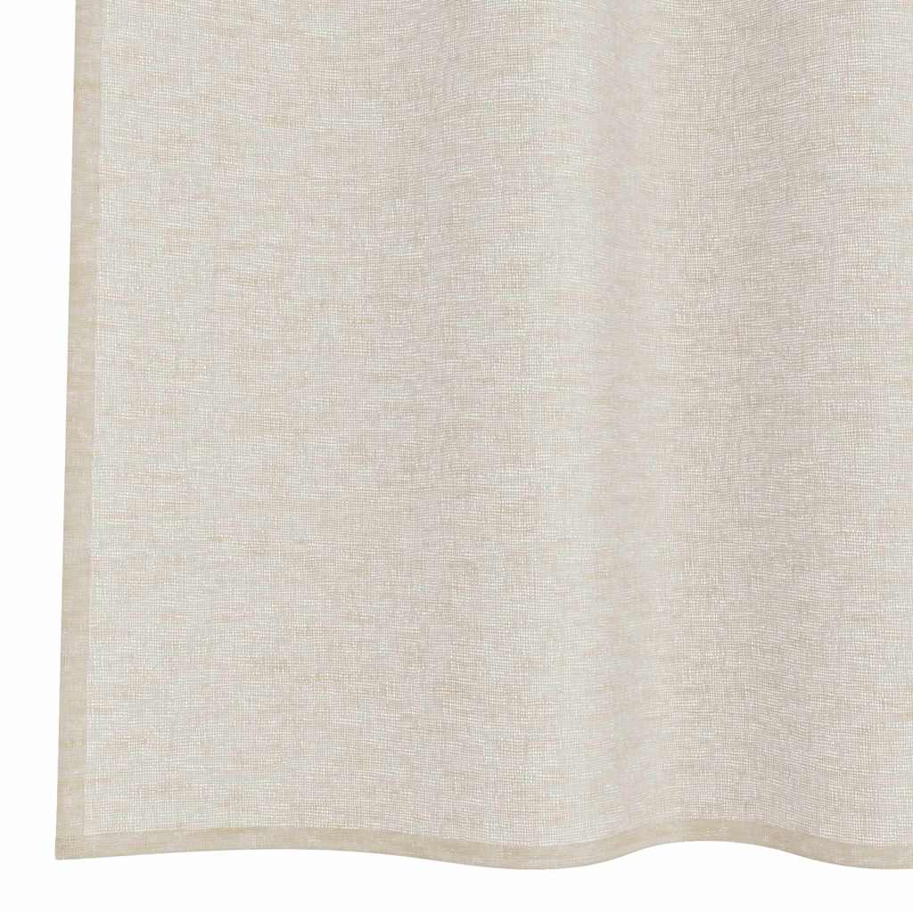 Voile Užuolaida 2 vnt. Smėlio 225 x 140 cm Poliesteris