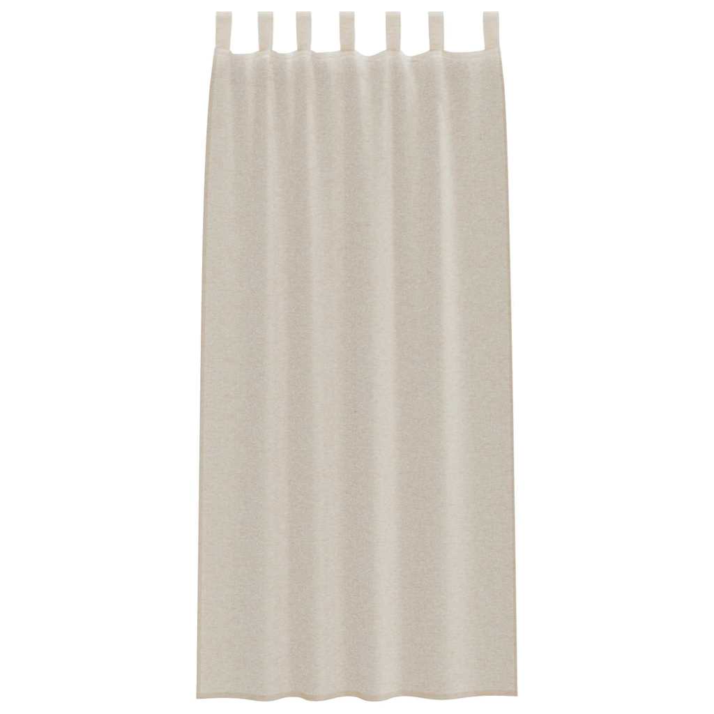 Voile Užuolaida 2 vnt. Smėlio 225 x 140 cm Poliesteris