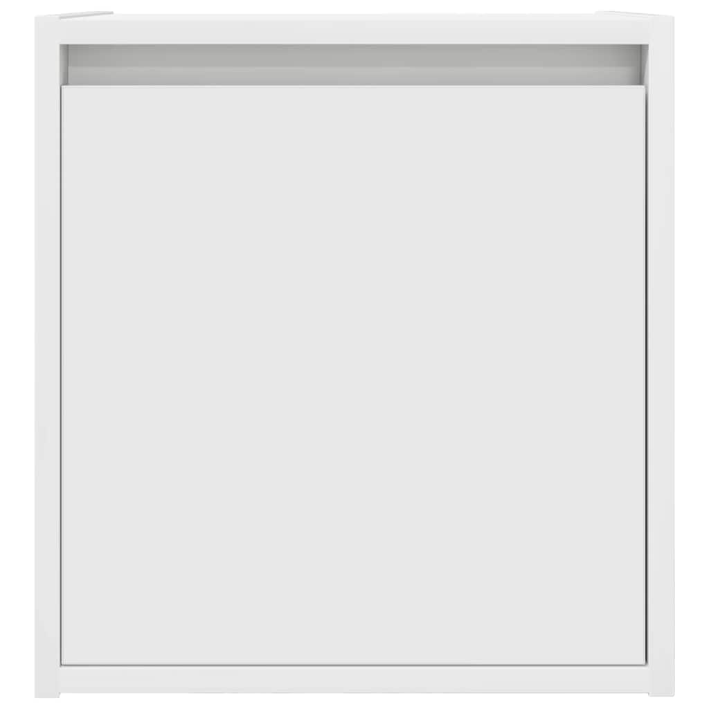 Wall-mounted bedside tables, 2 pcs., white, 38x34x40 cm