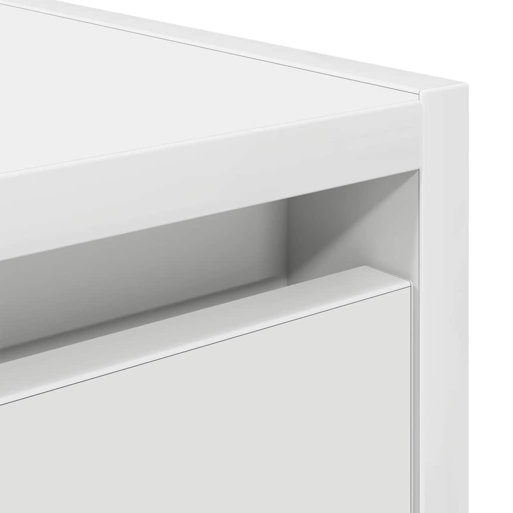 Wall-mounted bedside tables, 2 pcs., white, 38x34x40 cm