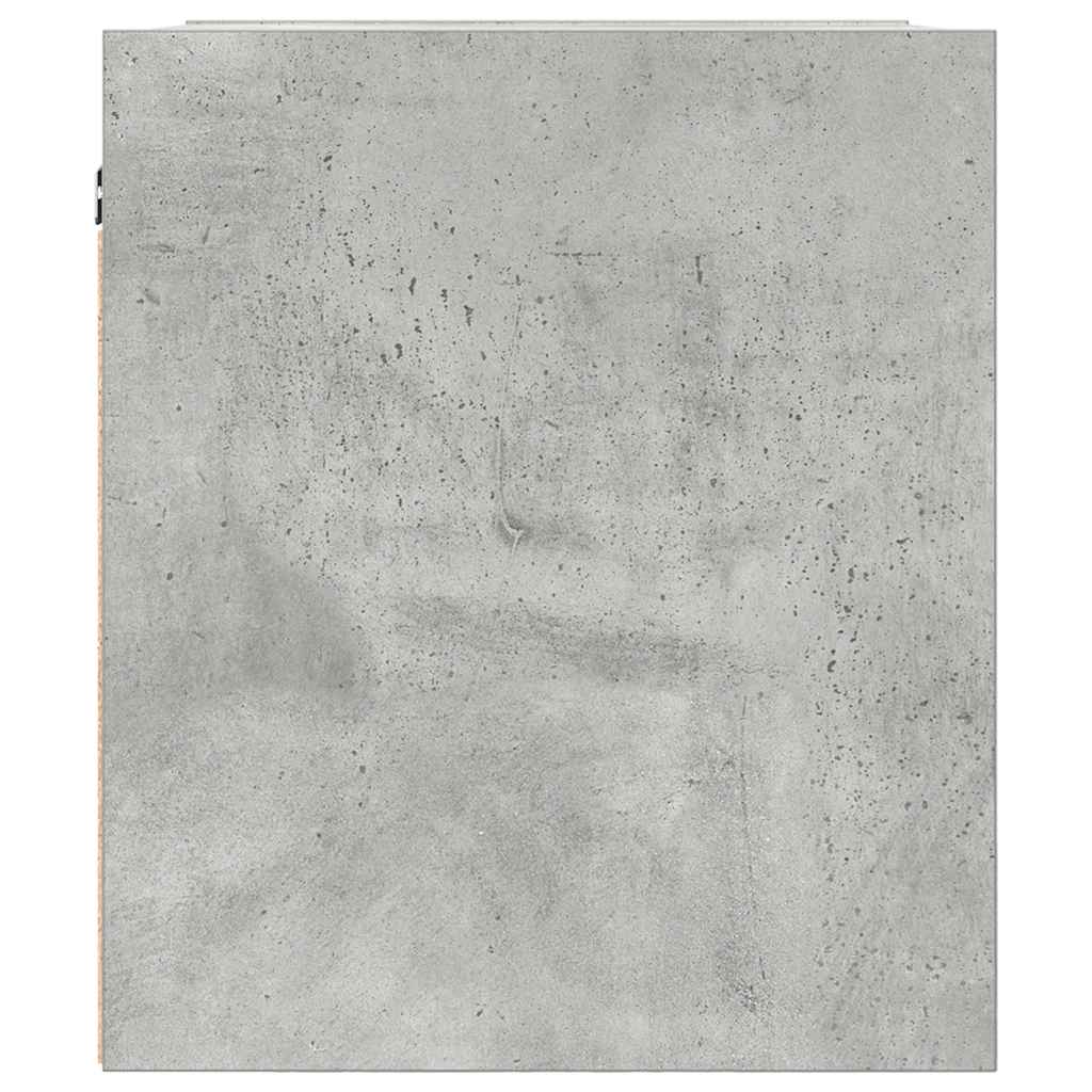 Sieninės naktinės spintelės, 2vnt., betono pilkos, 38x34x40 cm
