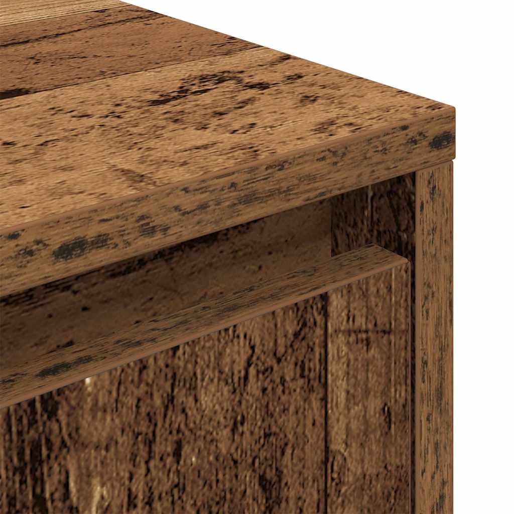 Spintelė prie lovos su LED lemputėmis Old Wood 38x34x50 cm