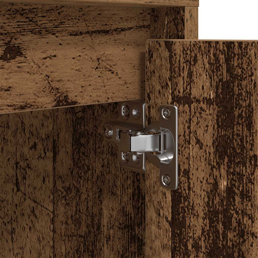 nightstands with LED lights 2 pcs Old wood