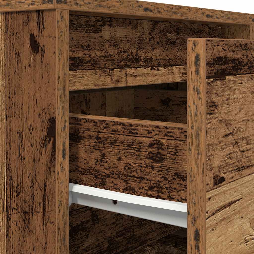 Naktsskapītis ar LED apgaismojumu Old Wood 38x34x50 cm
