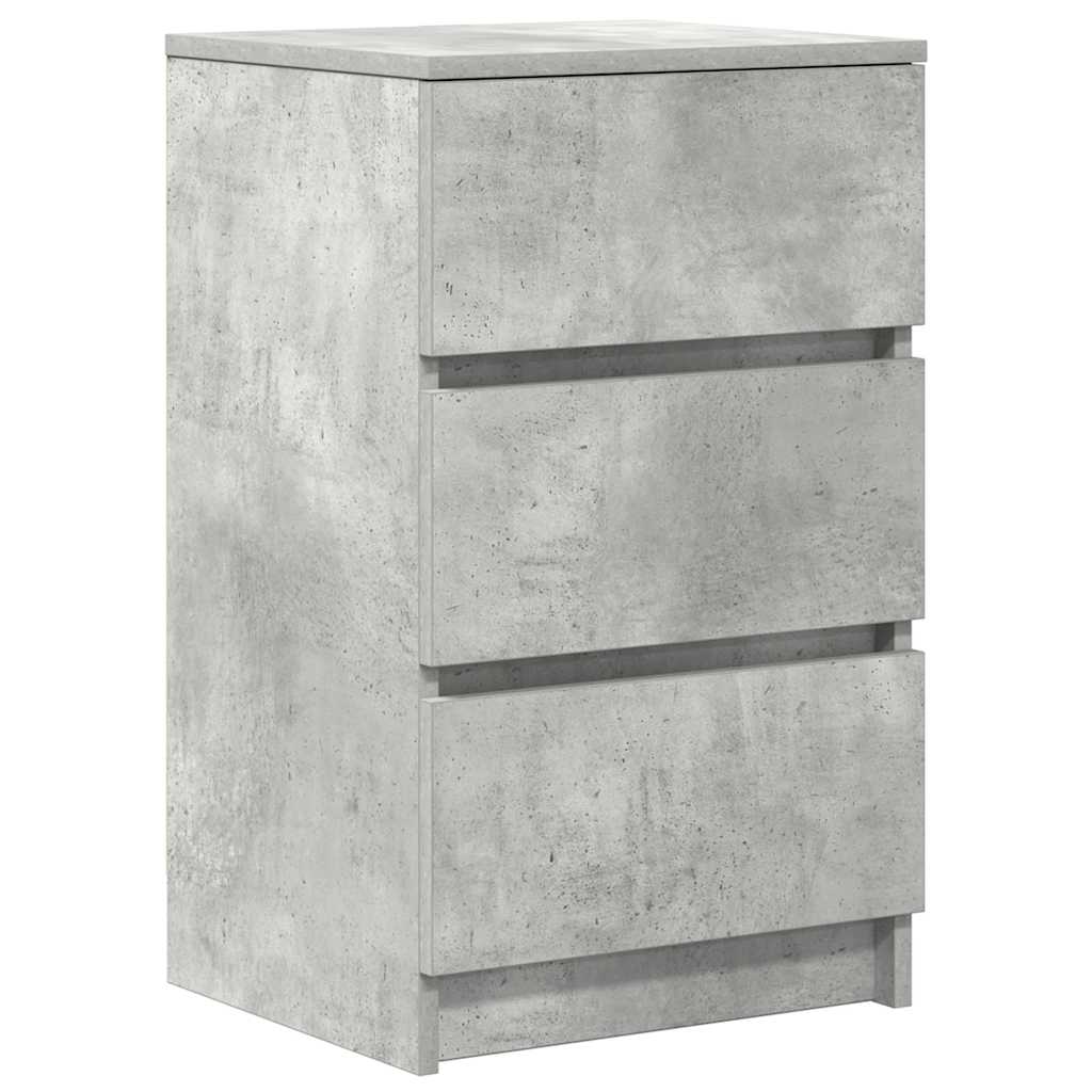 Bedside cabinets with 3 drawers, 2 units, 39x35x65 cm
