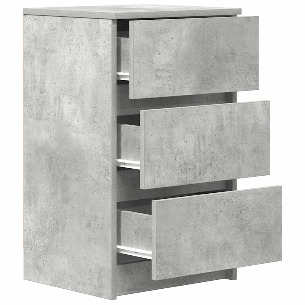 Bedside cabinets with 3 drawers, 2 units, 39x35x65 cm