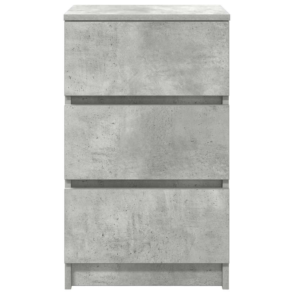 Bedside cabinets with 3 drawers, 2 units, 39x35x65 cm