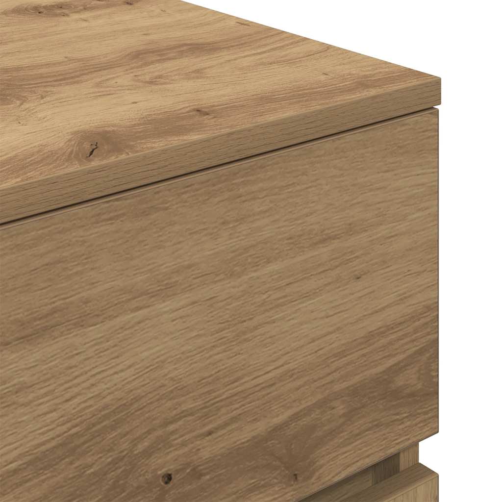 Bedside cabinets with 3 drawers, 2 units, 39x35x65 cm