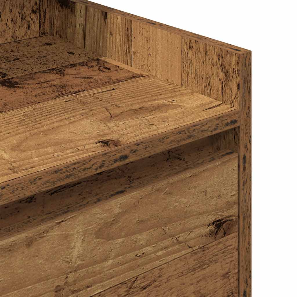 2 nightstands with 2 drawers, wood, 38x34x80 cm