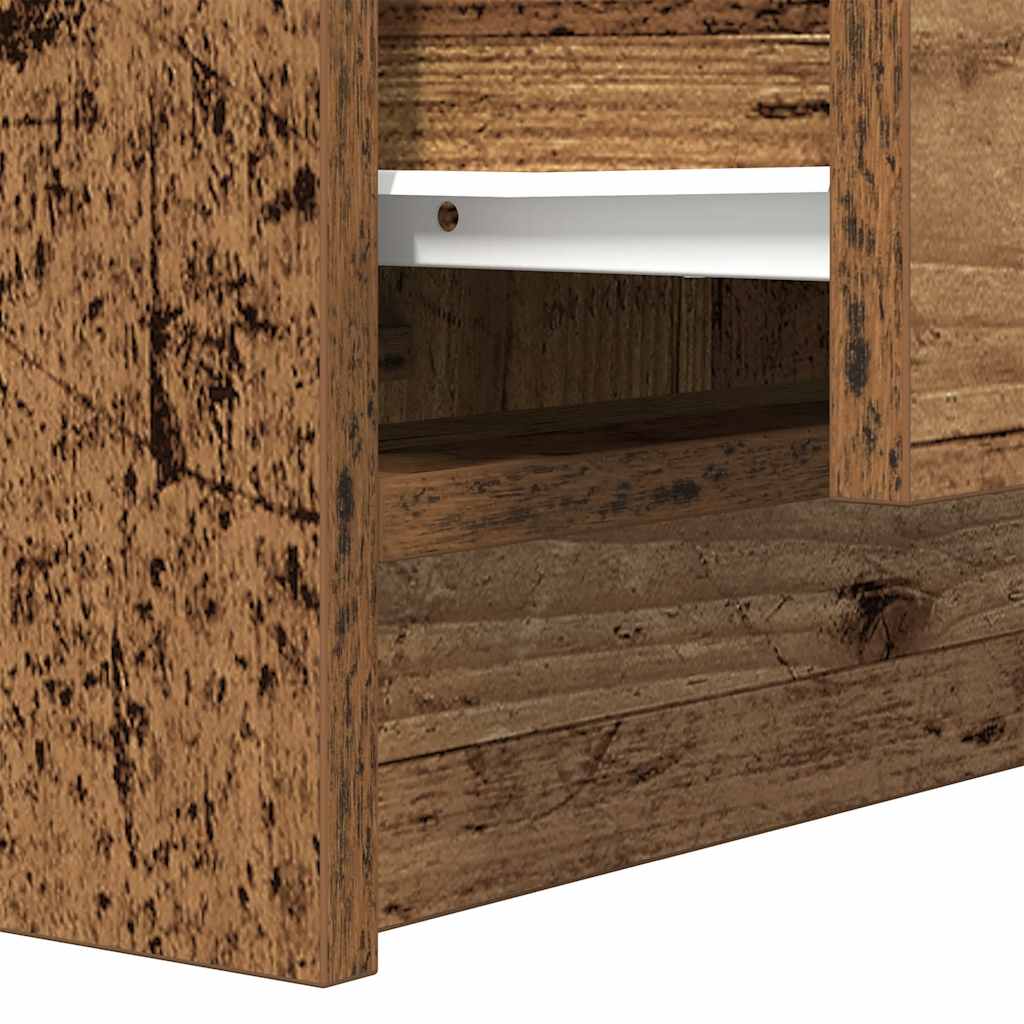 2 nightstands with 2 drawers, wood, 38x34x80 cm