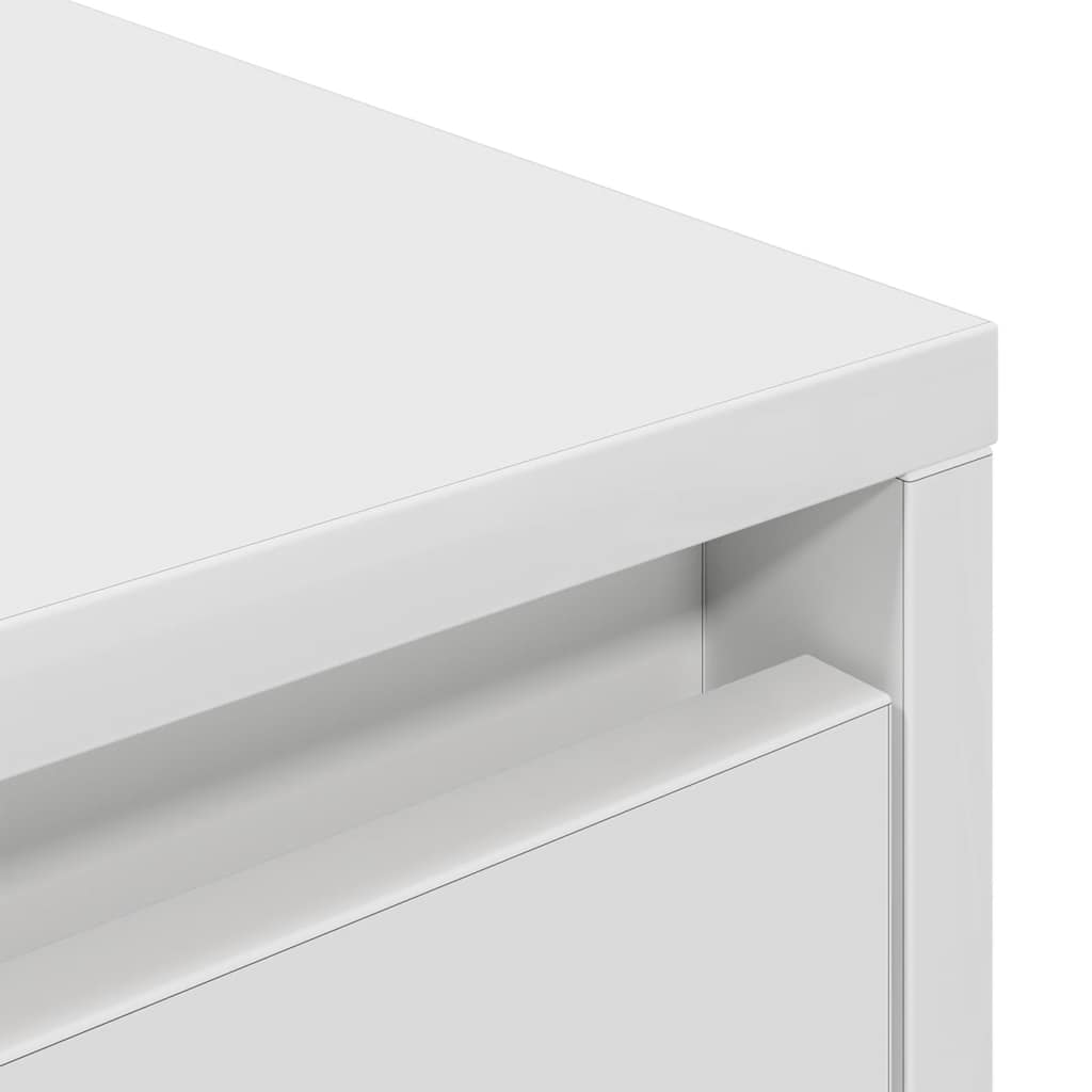 TV spintelė su LED lemputėmis, balta, 100x41x50 cm