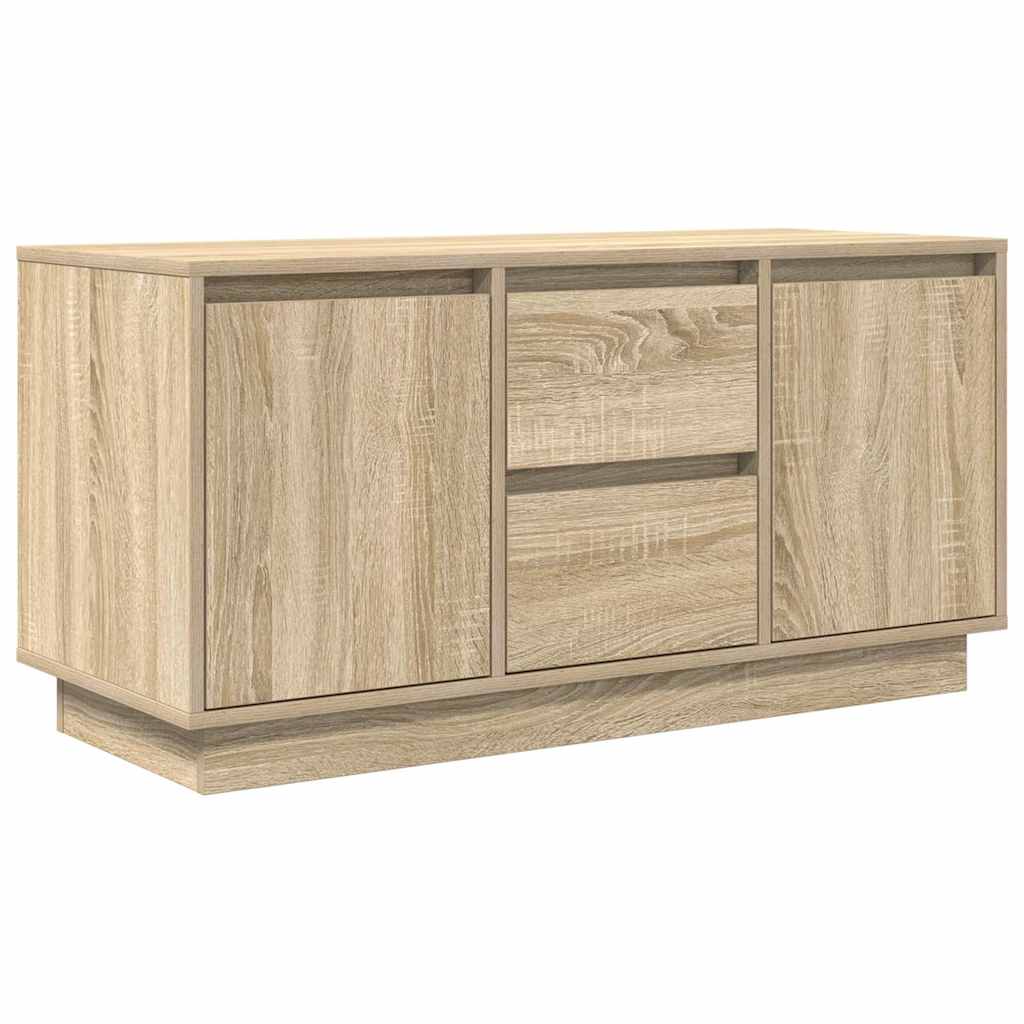 TV spintelė su LED lemputėmis, ąžuolo spalvos, 100x41x50 cm