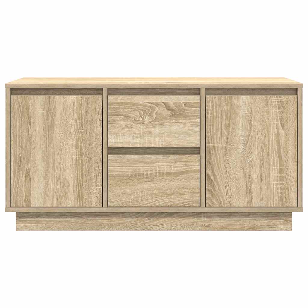 TV spintelė su LED lemputėmis, ąžuolo spalvos, 100x41x50 cm
