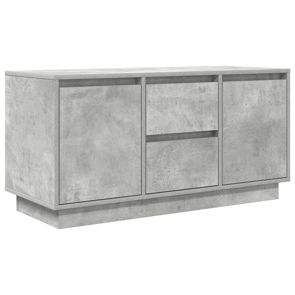 TV spintelė su LED lemputėmis, betono pilka, 100x41x50 cm