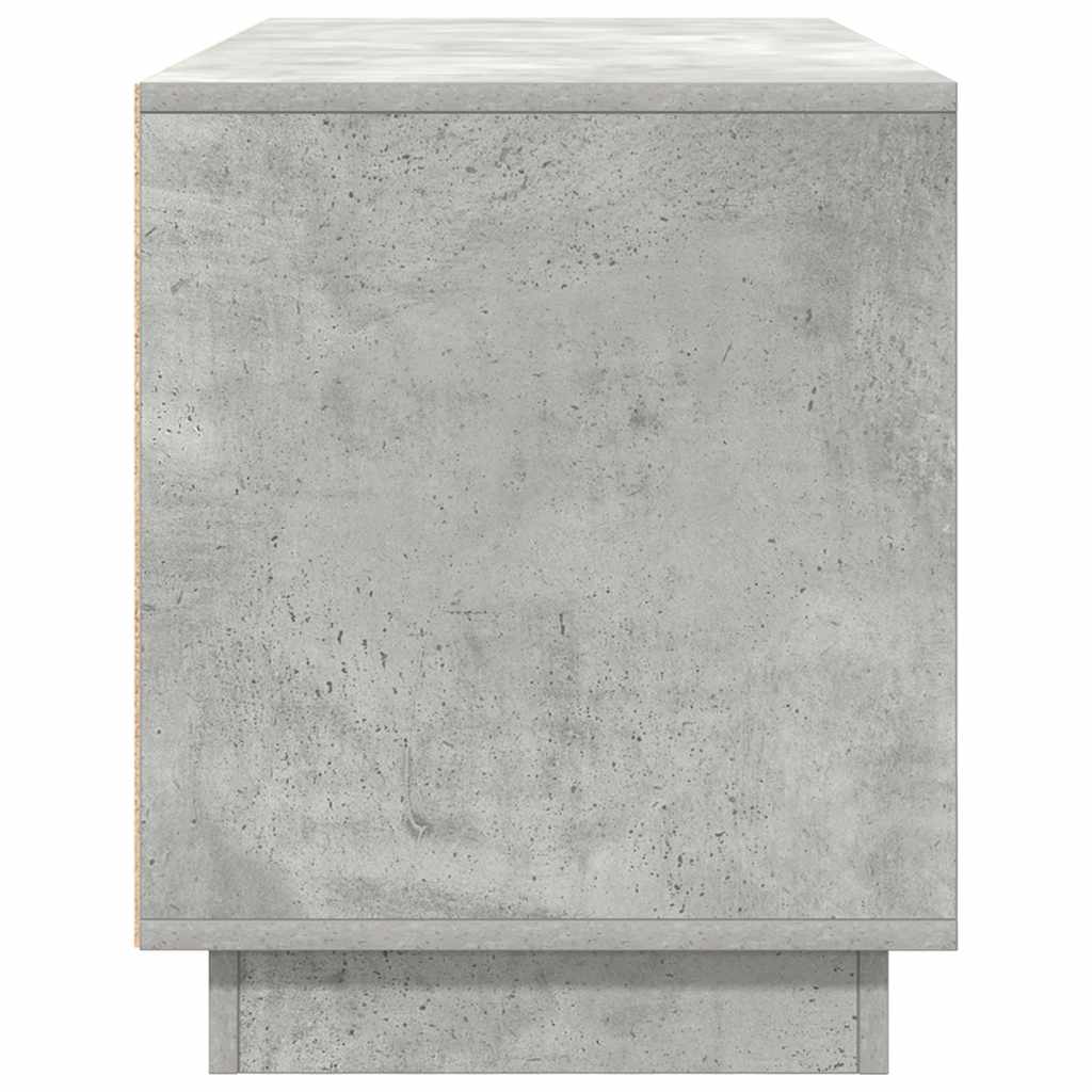 TV spintelė su LED lemputėmis, betono pilka, 100x41x50 cm