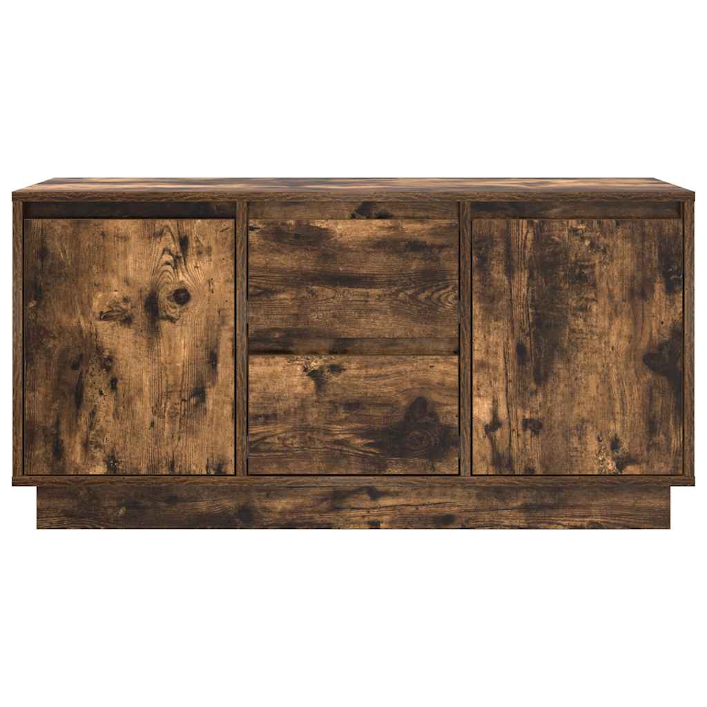 TV spintelė su LED apšvietimu, dūminio ąžuolo, 100x41x50 cm