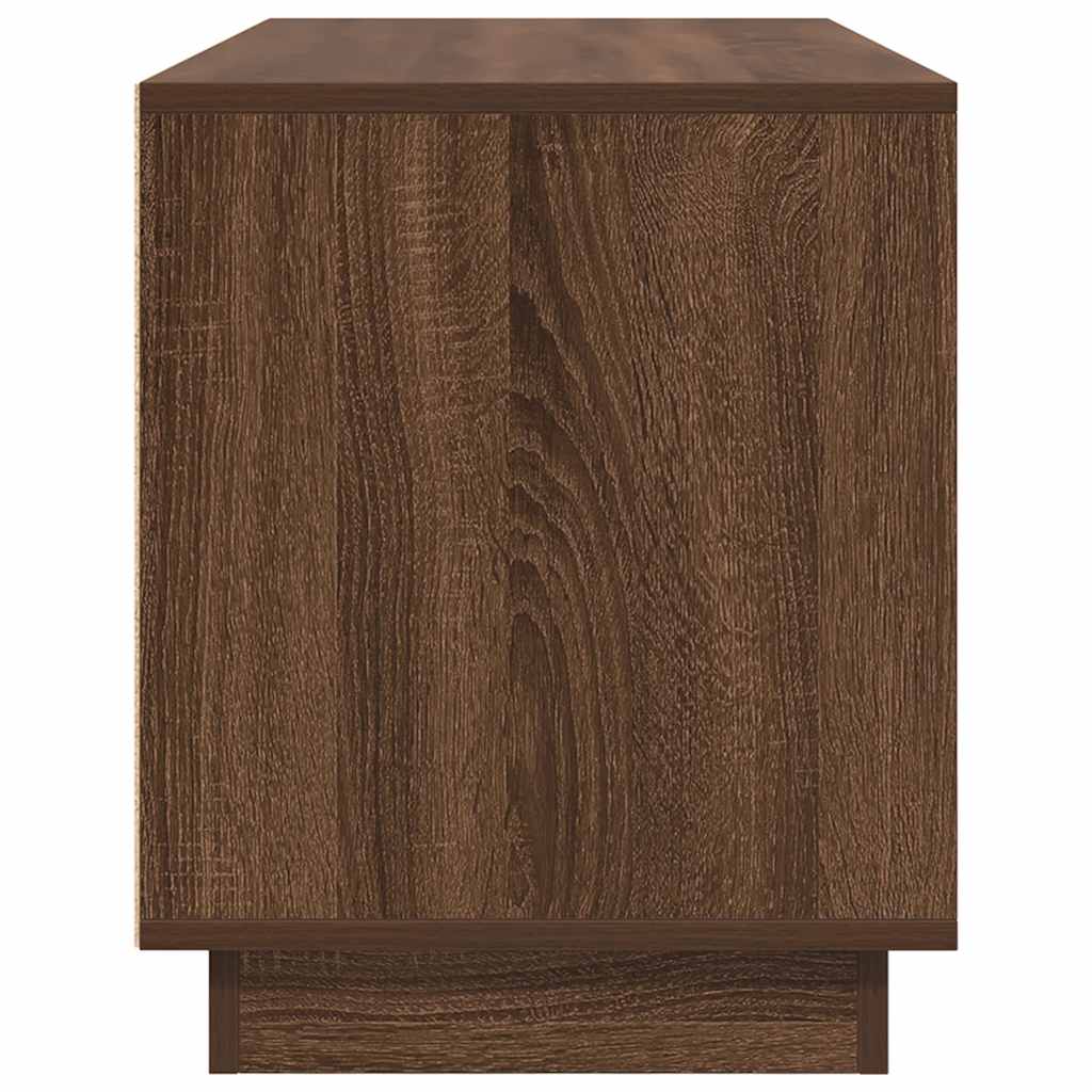 TV cabinet with LED, brown oak, 100x41x50 cm