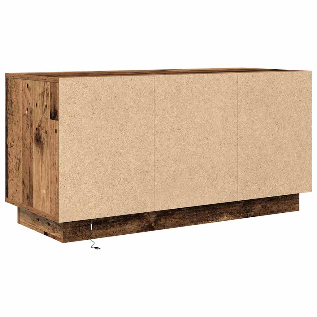 TV skapītis ar LED apgaismojumu, koka, 100x41x50 cm
