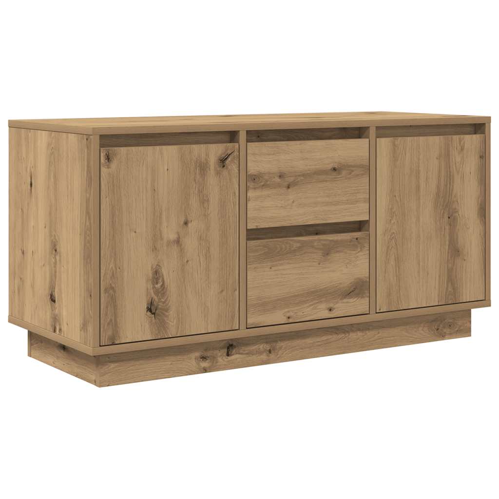 TV cabinet with LED, artisan, 100x41x50 cm