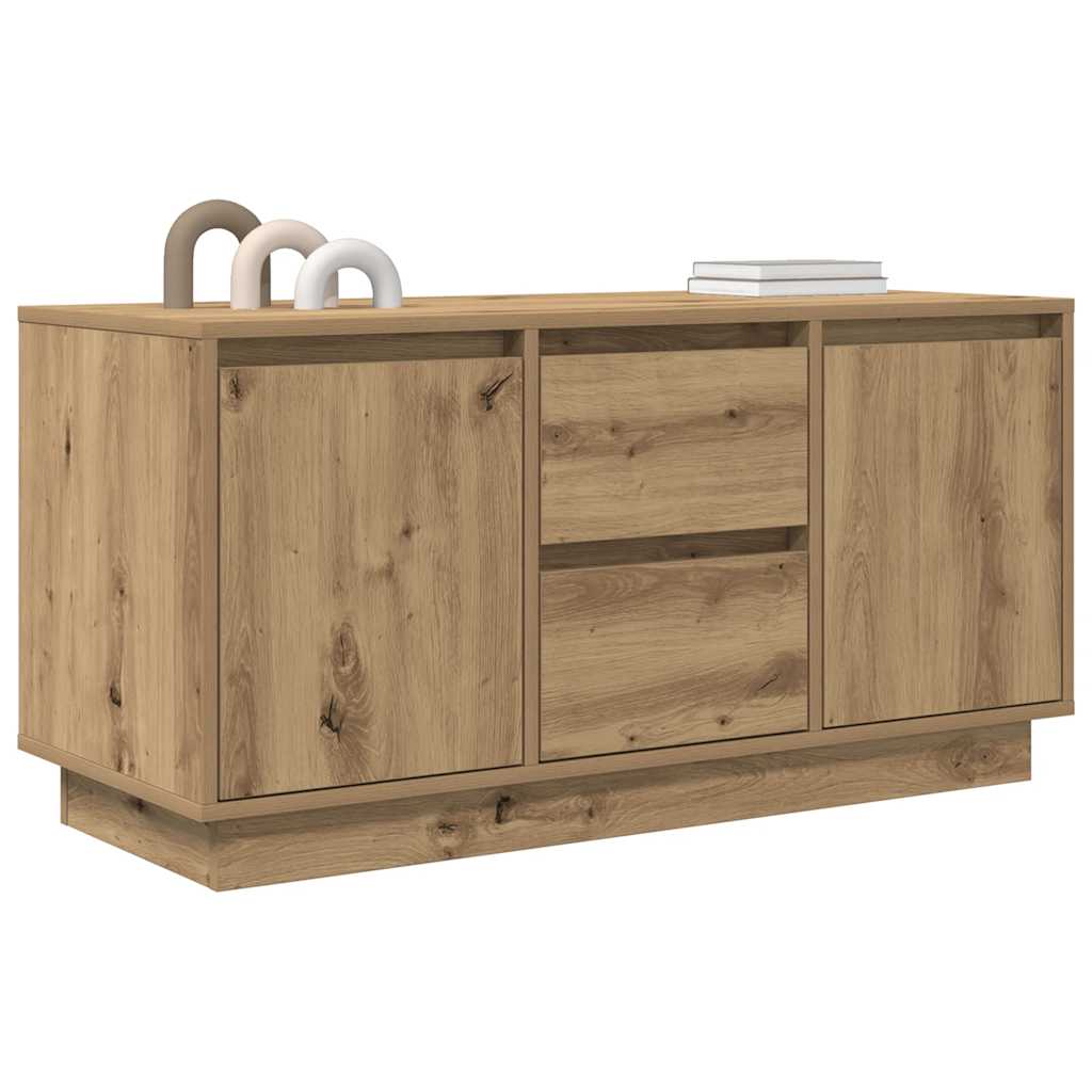 TV cabinet with LED, artisan, 100x41x50 cm
