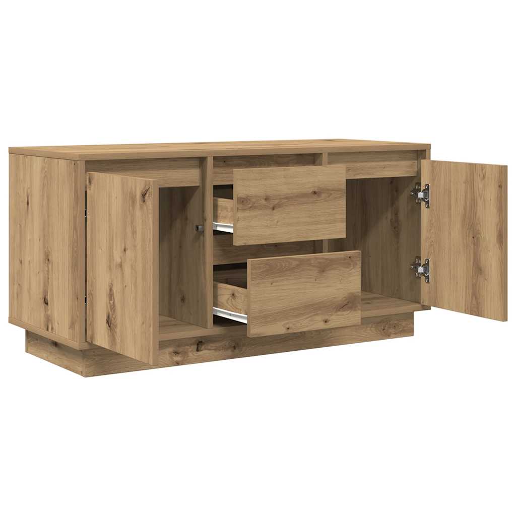 TV cabinet with LED, artisan, 100x41x50 cm