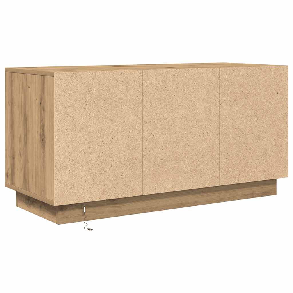 TV cabinet with LED, artisan, 100x41x50 cm