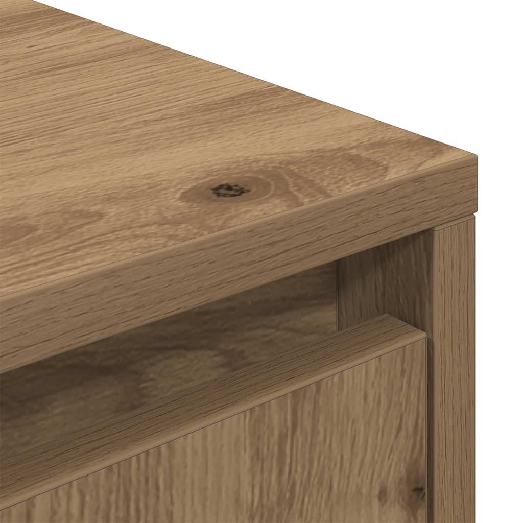 TV cabinet with LED, artisan, 100x41x50 cm