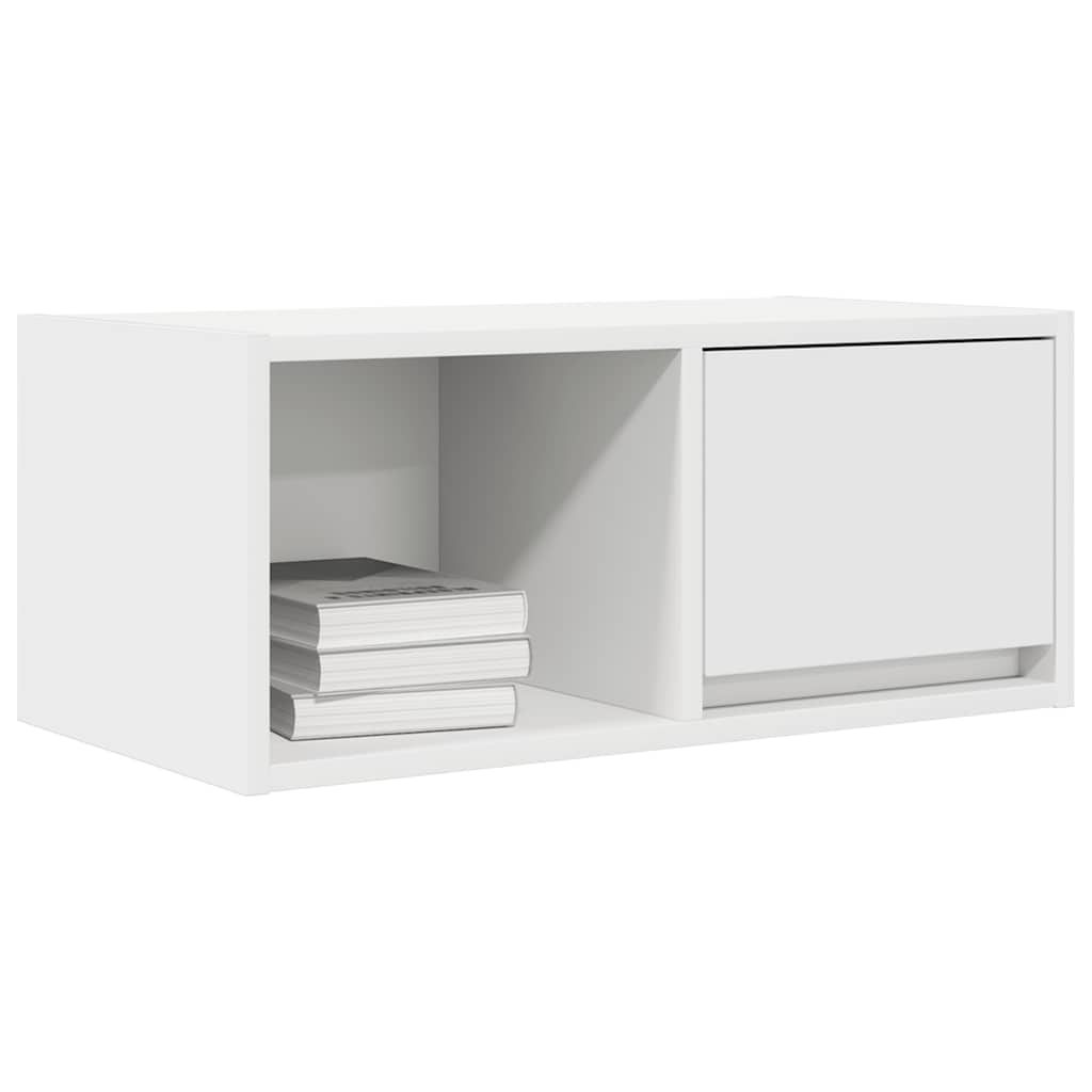 Televizoriaus spintelės, 2vnt., baltos, 60x31x25,5 cm, mediena