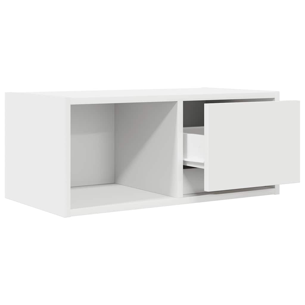 Televizoriaus spintelės, 2vnt., baltos, 60x31x25,5 cm, mediena