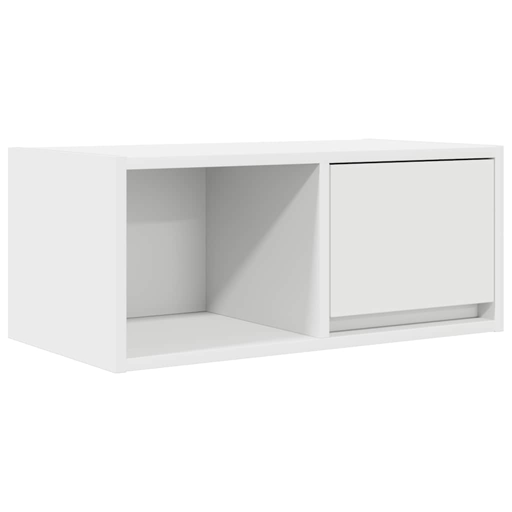 Televizoriaus spintelės, 2vnt., baltos, 60x31x25,5 cm, mediena