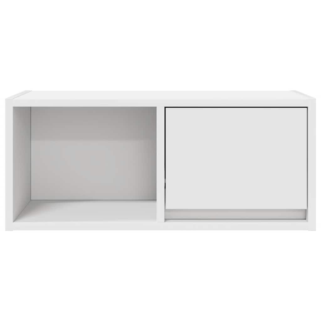 Televizoriaus spintelės, 2vnt., baltos, 60x31x25,5 cm, mediena