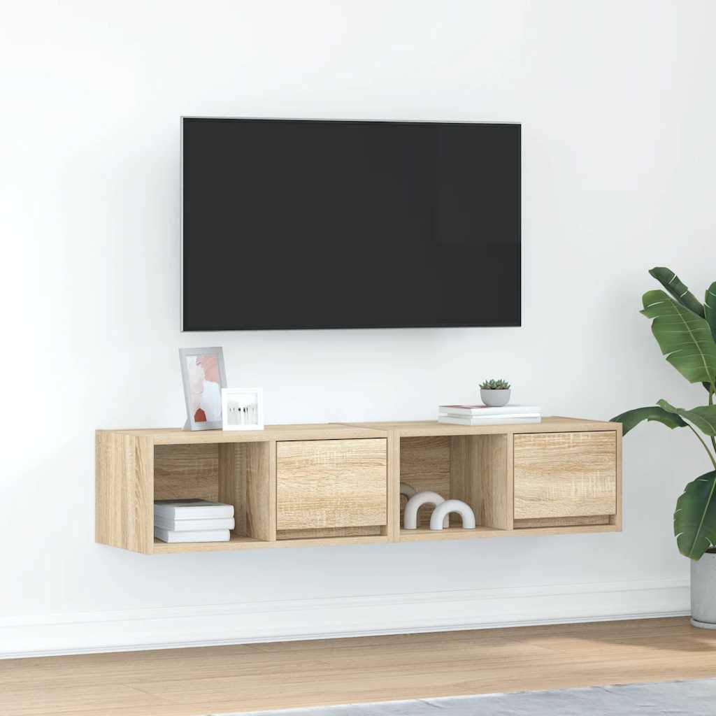 Televizoriaus spintelės, 2vnt., 60x31x25,5 cm, mediena