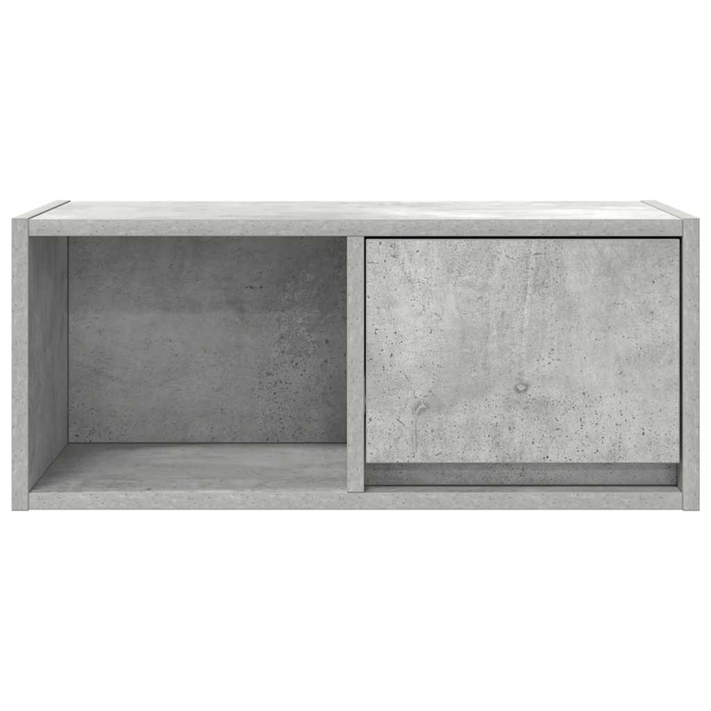 Televizora skapītis, betona, 60x31x25,5 cm, apstrādāta koksne
