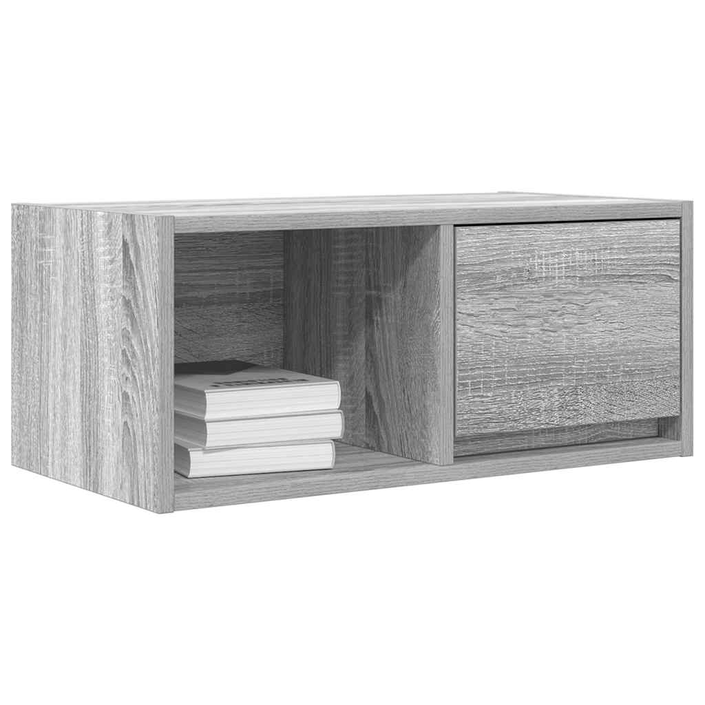 TV spintelė, pilka ąžuolo, 60x31x25,5 cm, apdirbta mediena