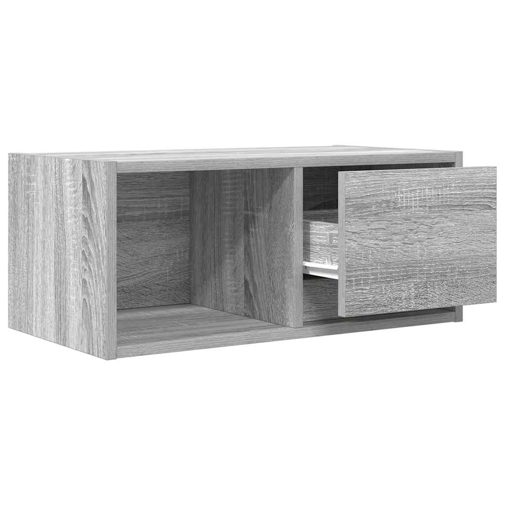 TV spintelė, pilka ąžuolo, 60x31x25,5 cm, apdirbta mediena
