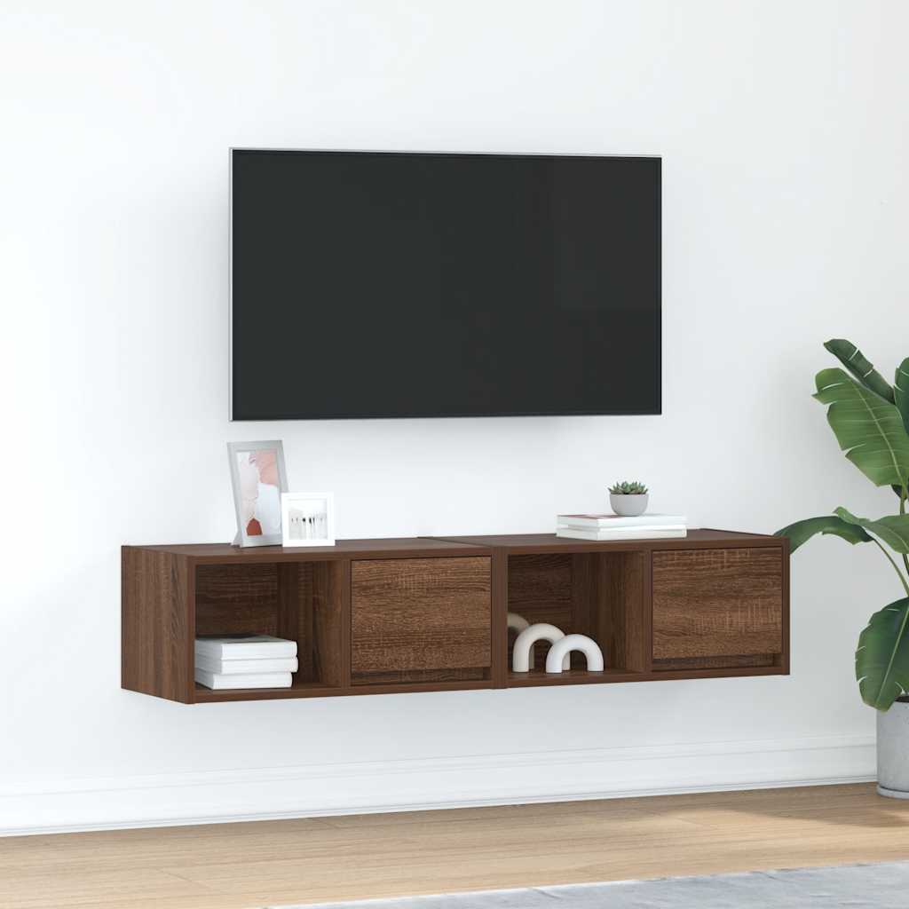Televizoriaus spintelės, 2vnt., 60x31x25,5 cm, mediena