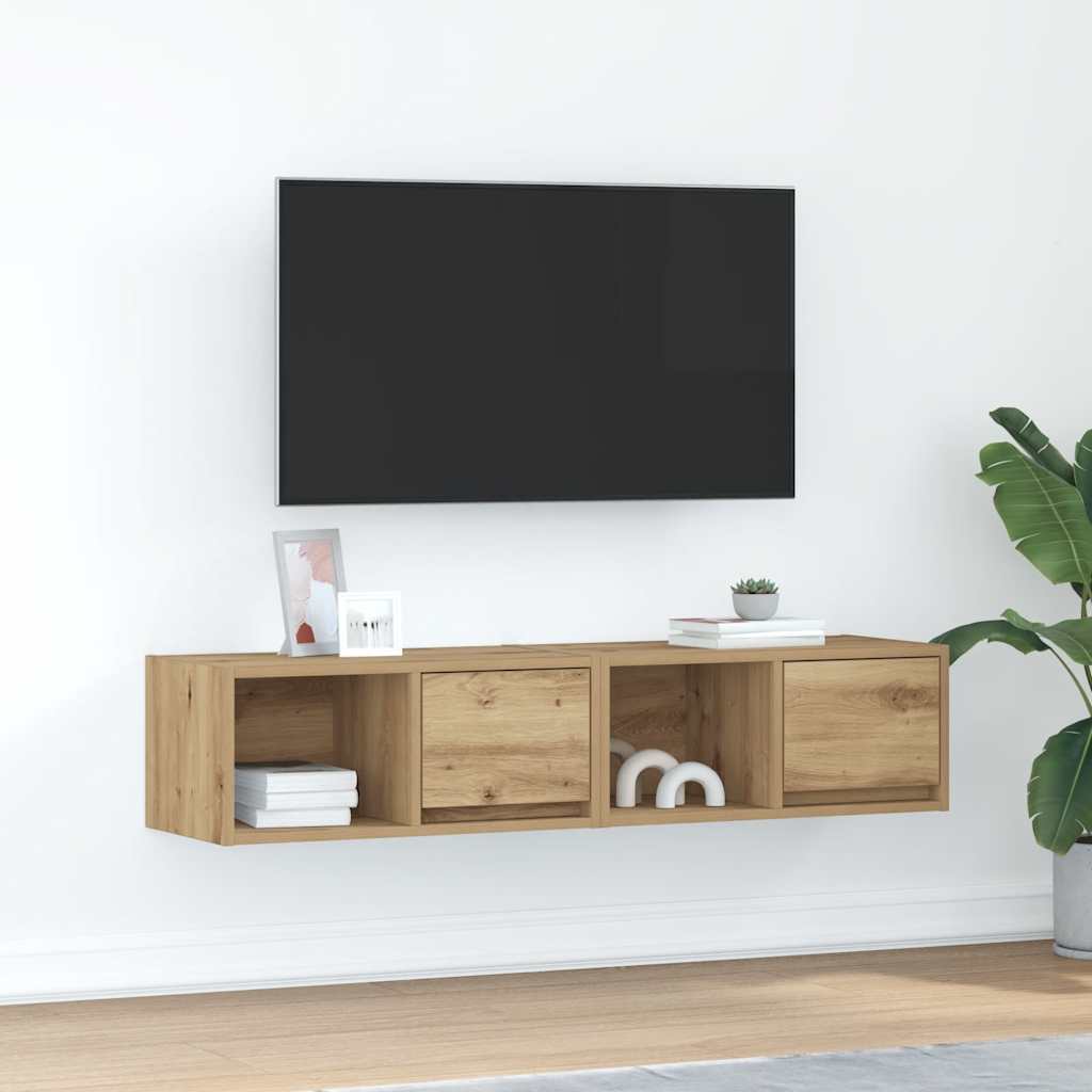 TV cabinets, 2 pcs., artisan, 60x31x25.5cm, wood