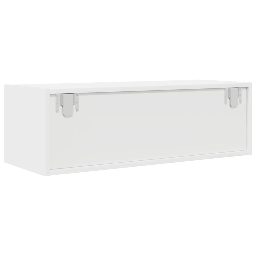 Televizoriaus spintelės, 2vnt., baltos, 80x31x25,5 cm, mediena