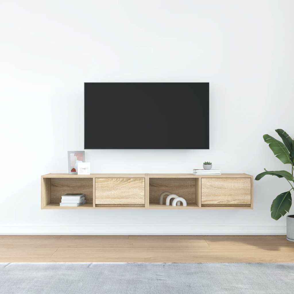 TV skapīši, 2 gab., 80x31x25,5 cm, koks