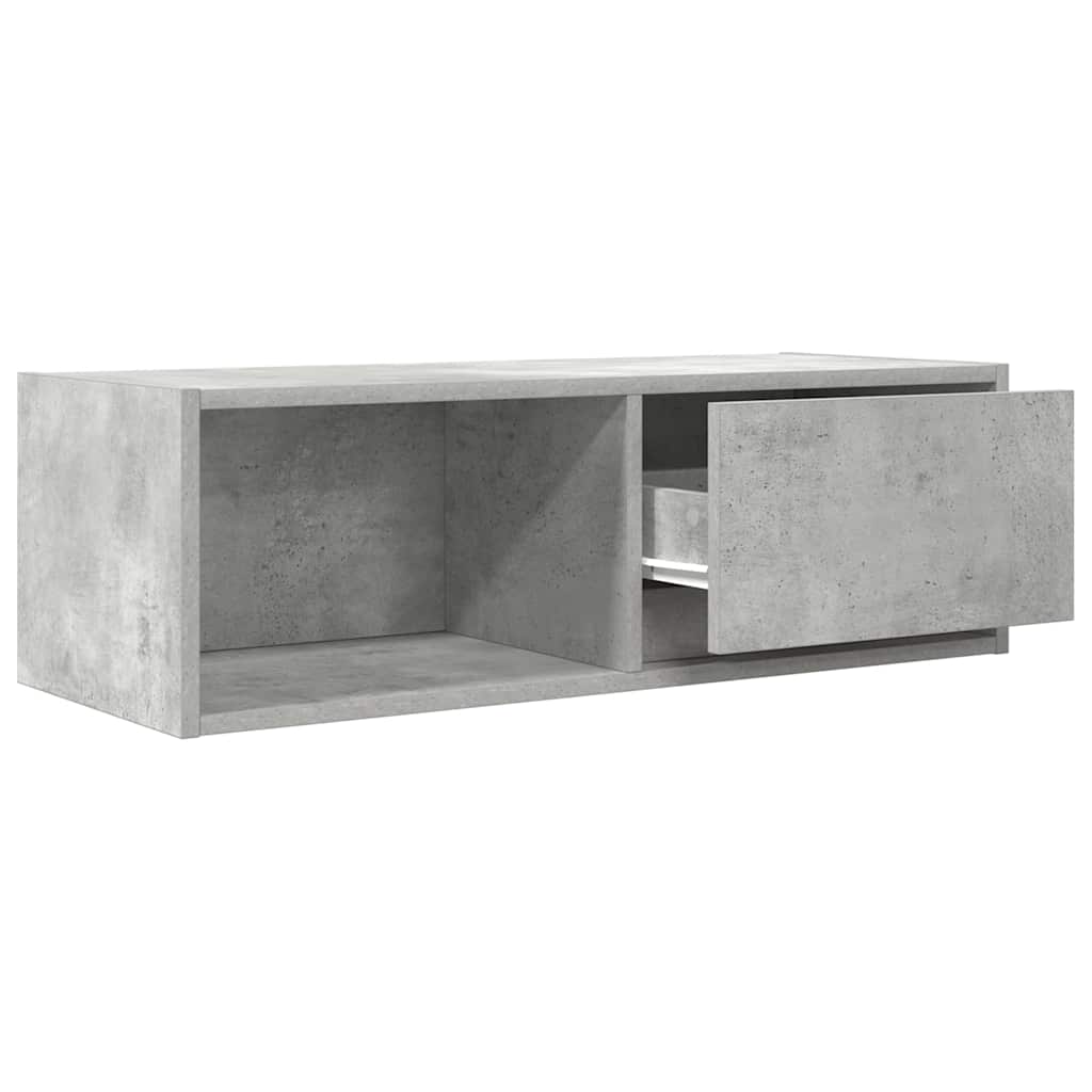 Televizoriaus spintelė, betono, 80x31x25,5cm, apdirbta mediena
