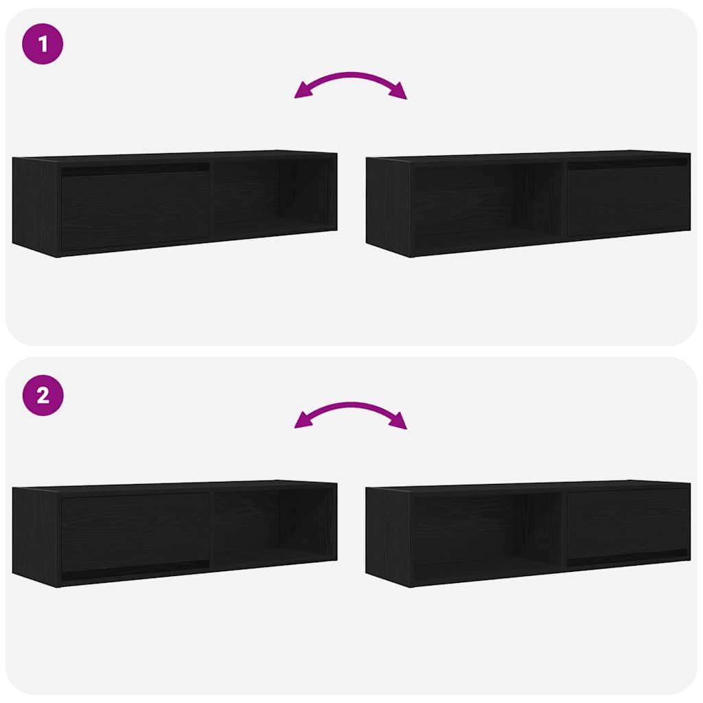 TV skapīši, 2 gab., 100x31x25,5 cm, koks