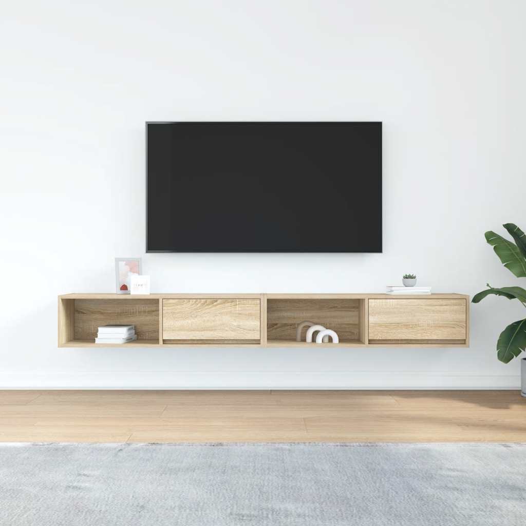 TV skapīši, 2 gab., 100x31x25,5 cm, koks