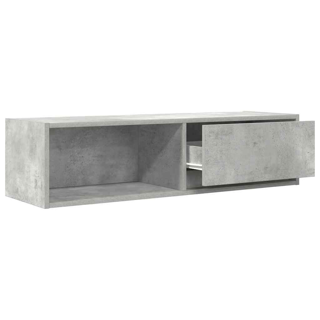 Televizoriaus spintelė, betono, 100x31x25,5cm, apdirbta mediena