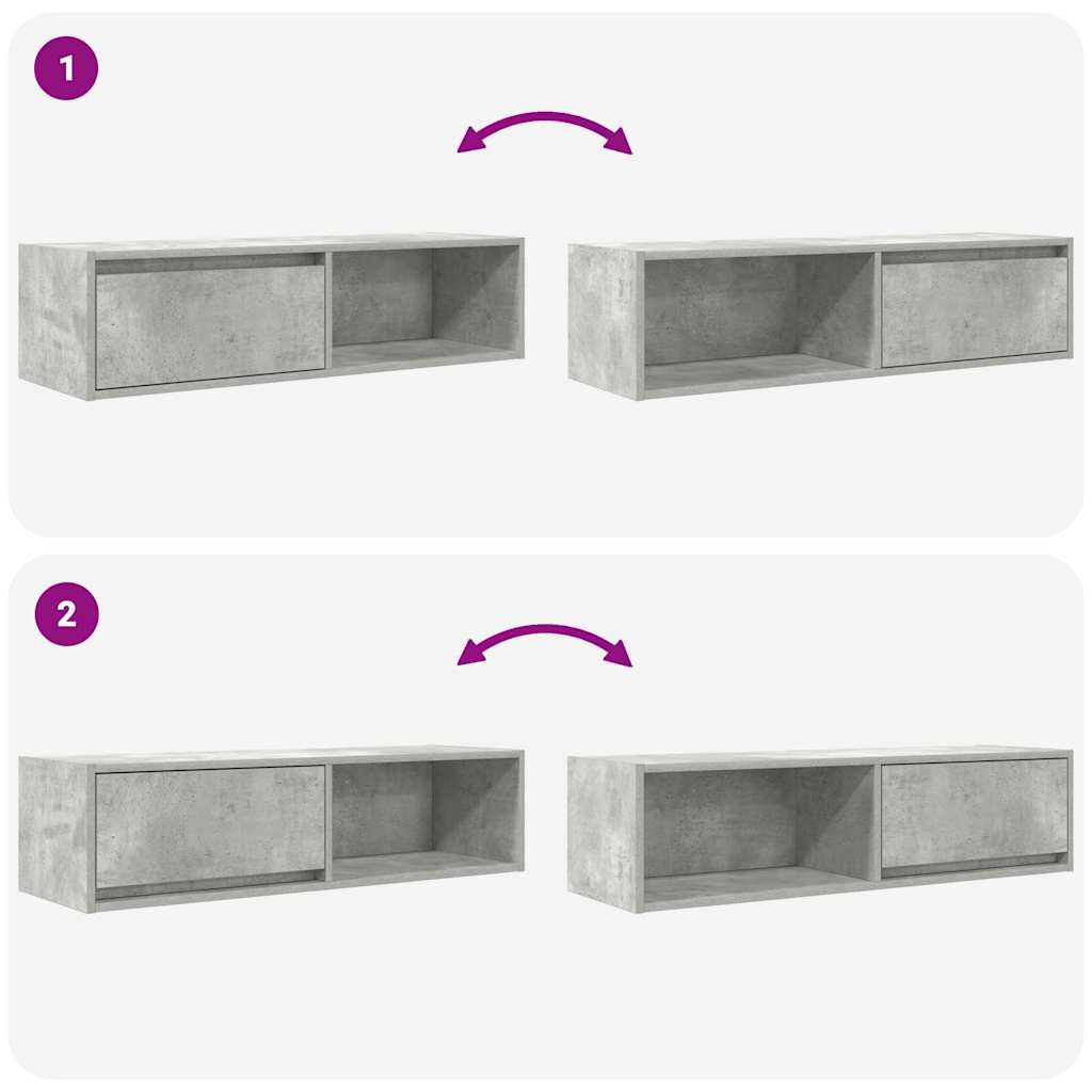 TV cabinets, 2 pcs., 100x31x25.5 cm, wood