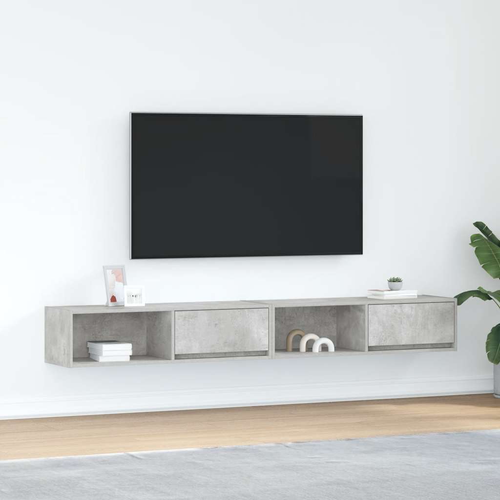 TV cabinets, 2 pcs., 100x31x25.5 cm, wood