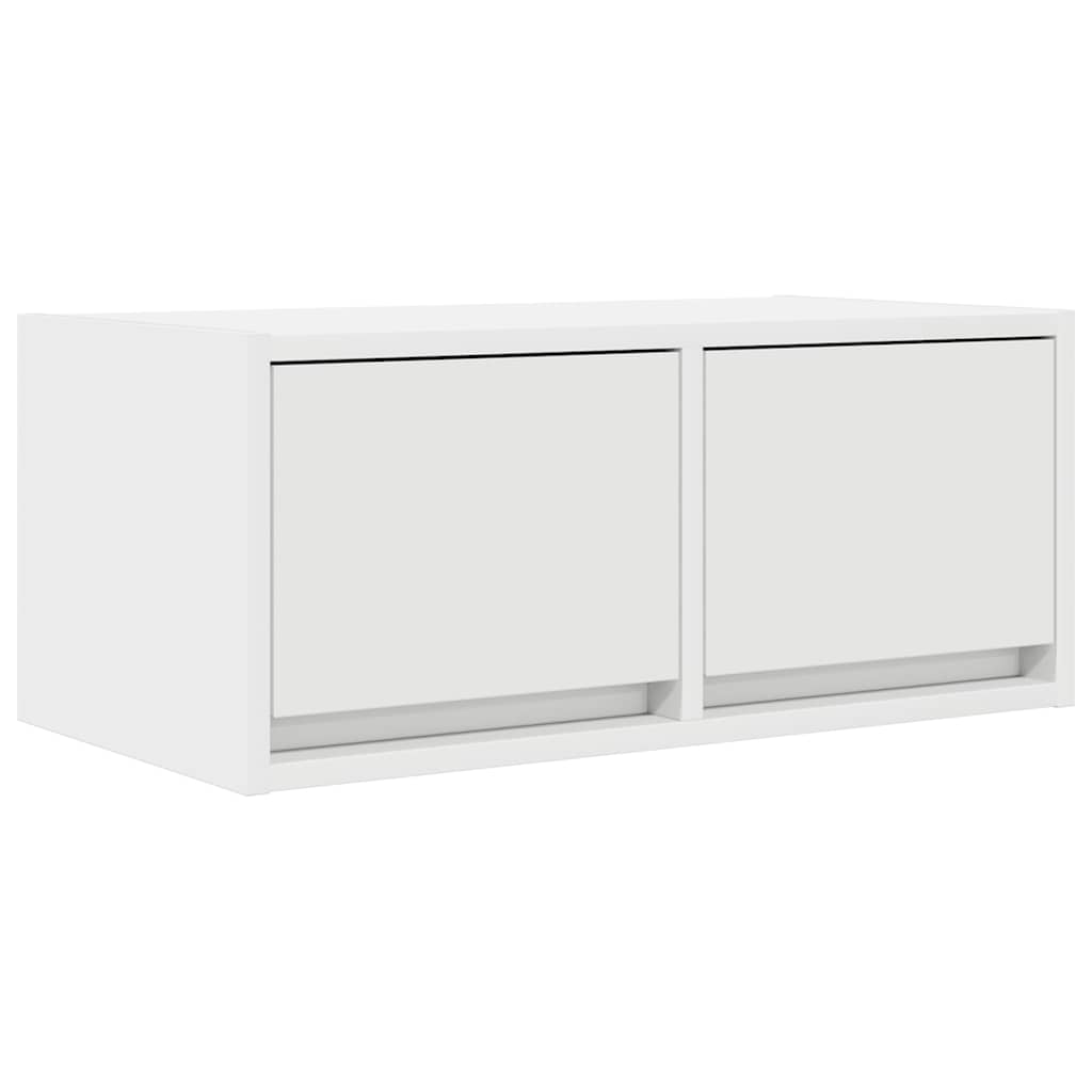 Televizoriaus spintelės, 2vnt., baltos, 60x31x25,5 cm, mediena