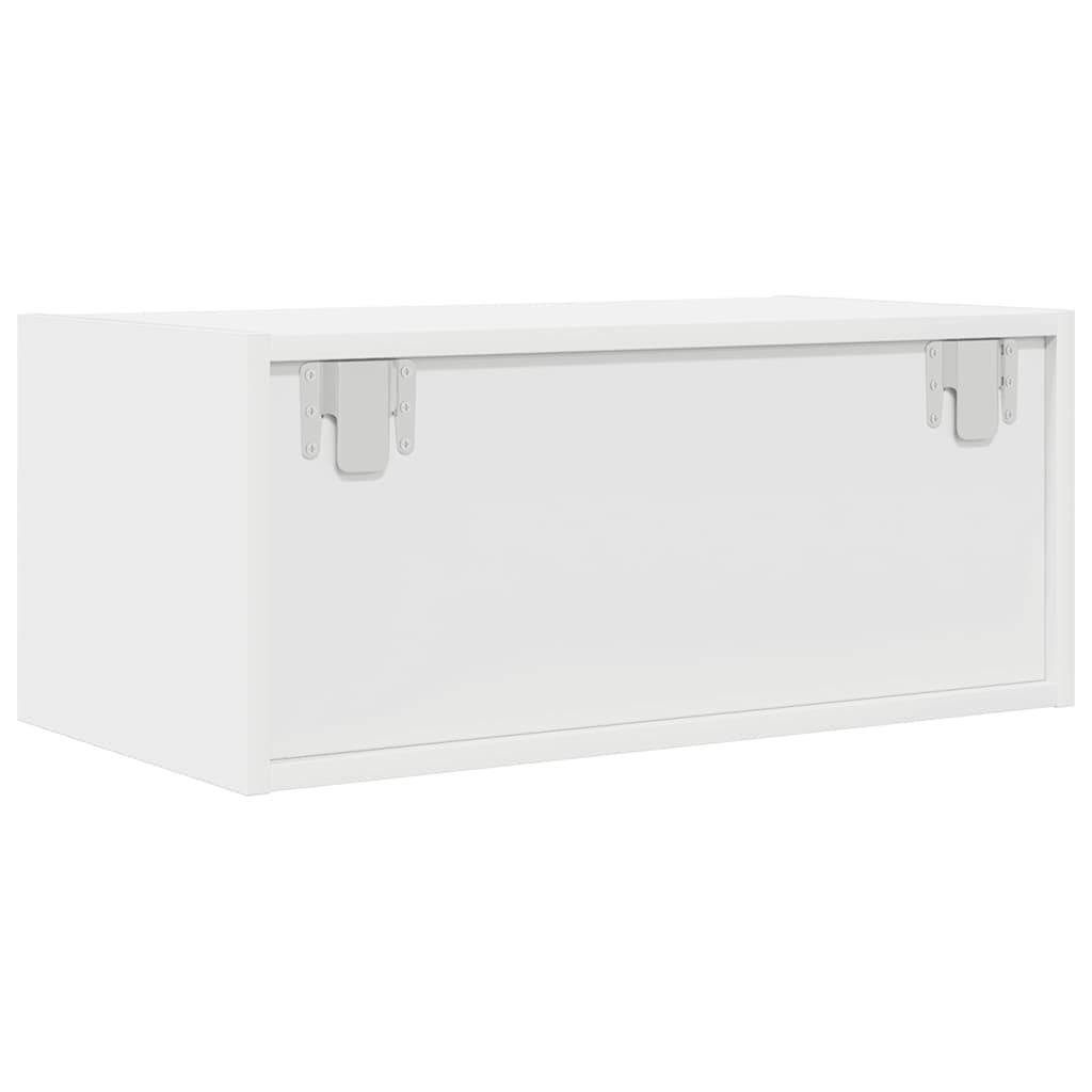 Televizoriaus spintelės, 2vnt., baltos, 60x31x25,5 cm, mediena
