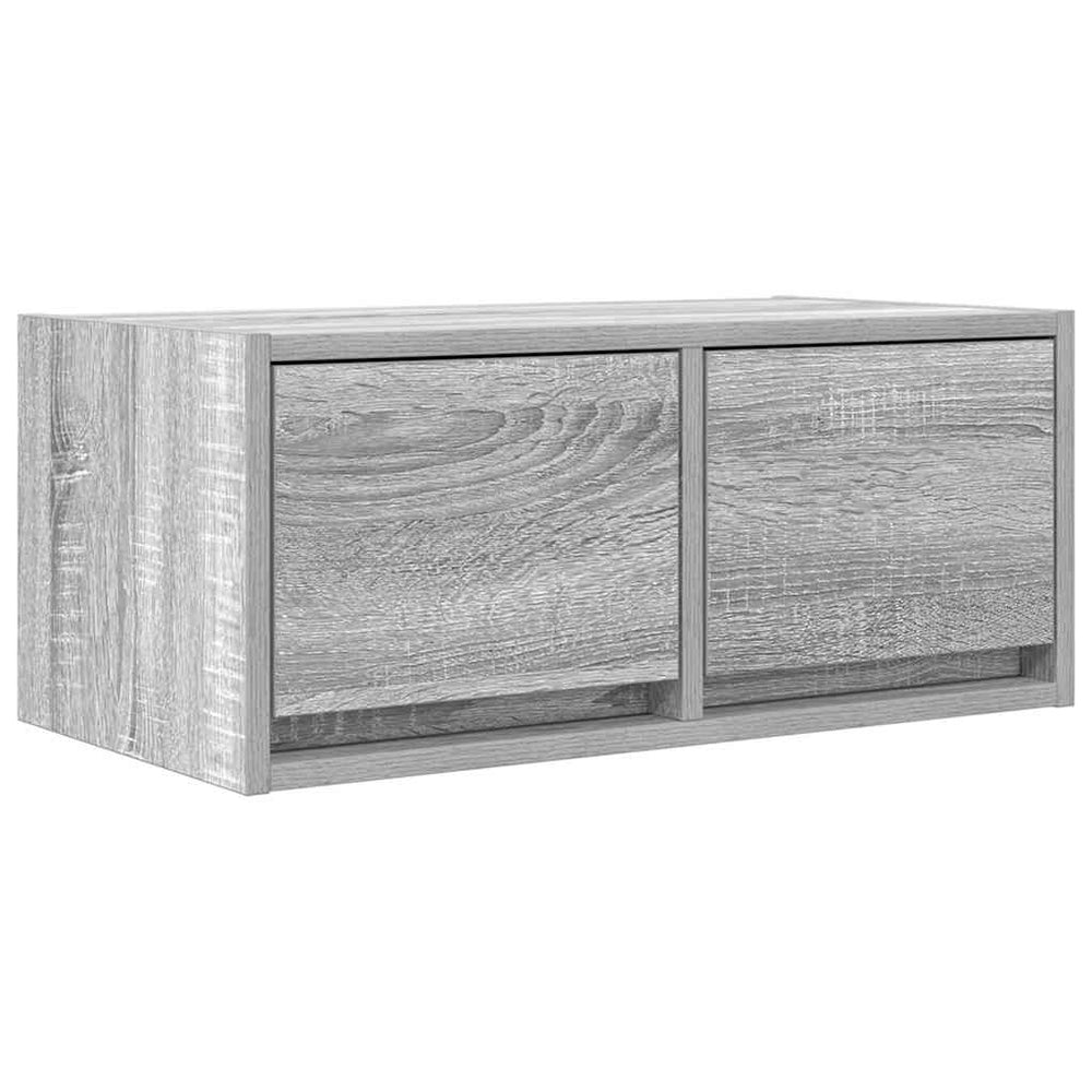 TV spintelė, pilka ąžuolo, 60x31x25,5 cm, apdirbta mediena