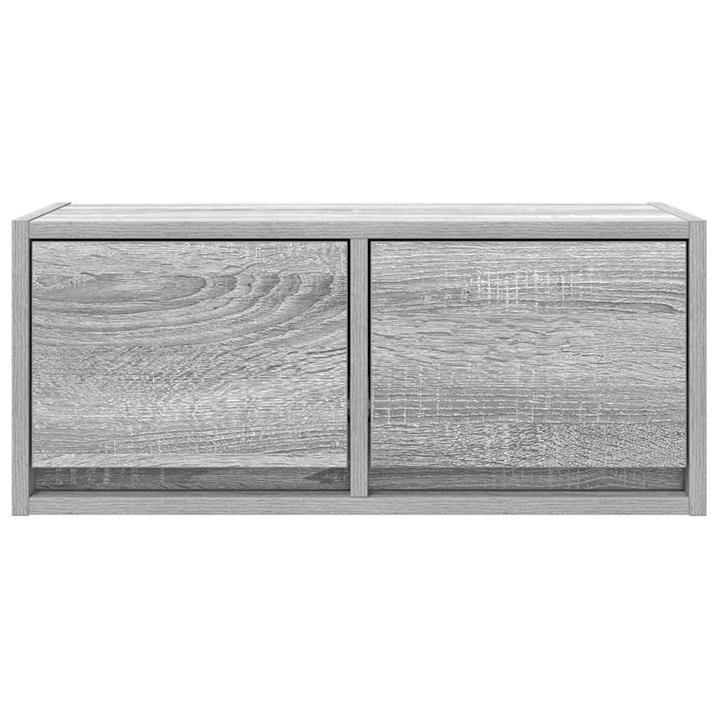 TV spintelė, pilka ąžuolo, 60x31x25,5 cm, apdirbta mediena